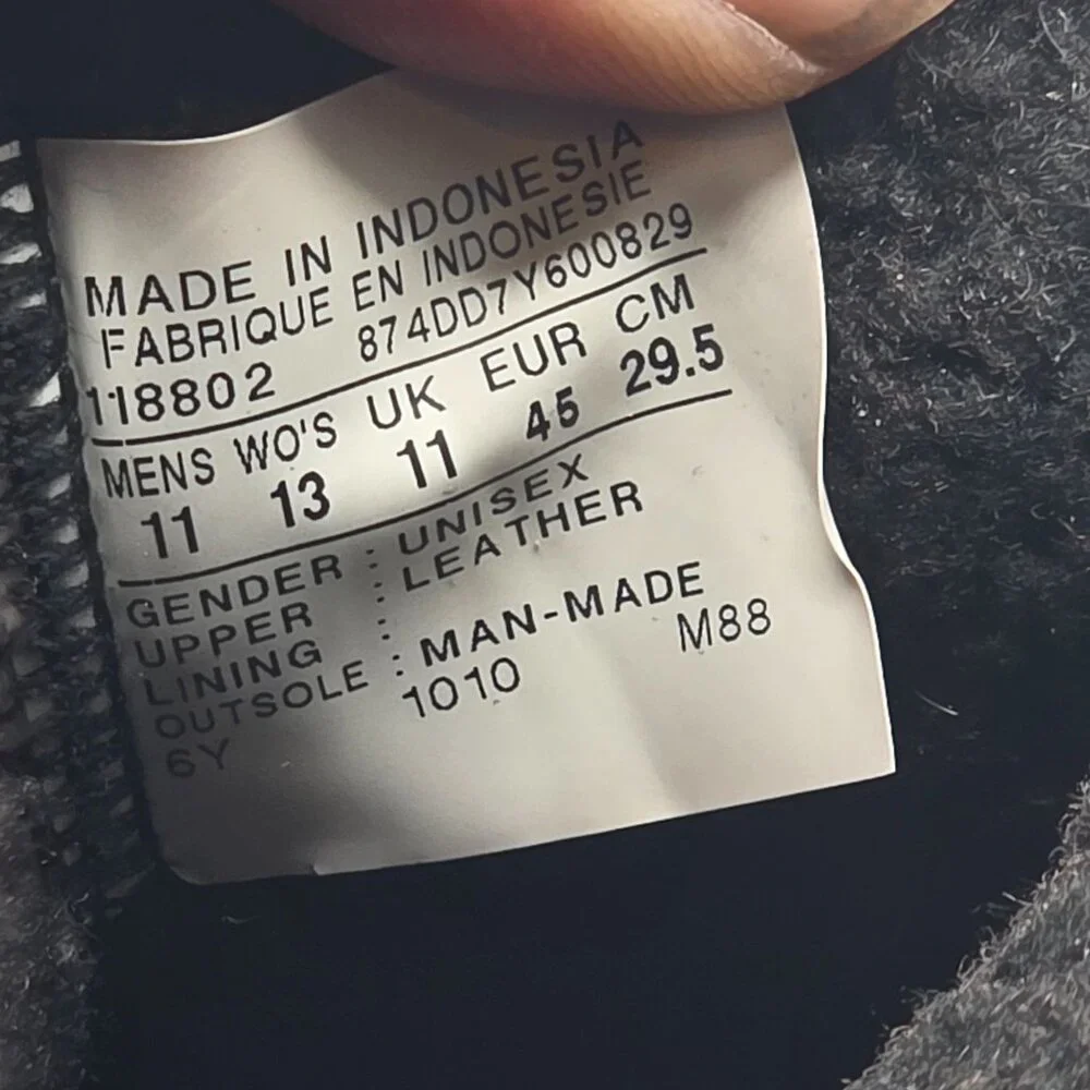 Converse All Star Leather Hi Top Mens Size 11 Black Casual Sneakers Athletic - Picture 6 of 15